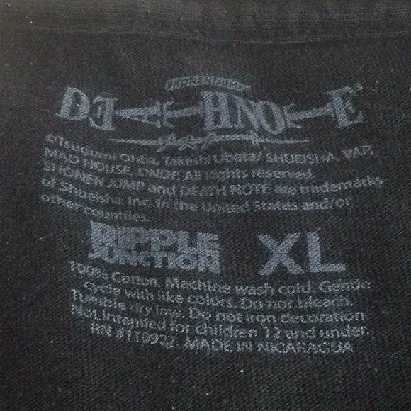 Black Death Note Tee - Picture 2 of 2